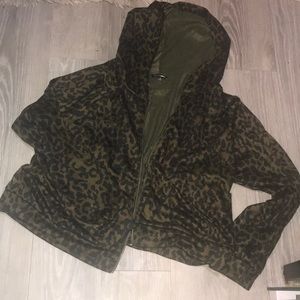 Animal print size 3x zippered hoodie